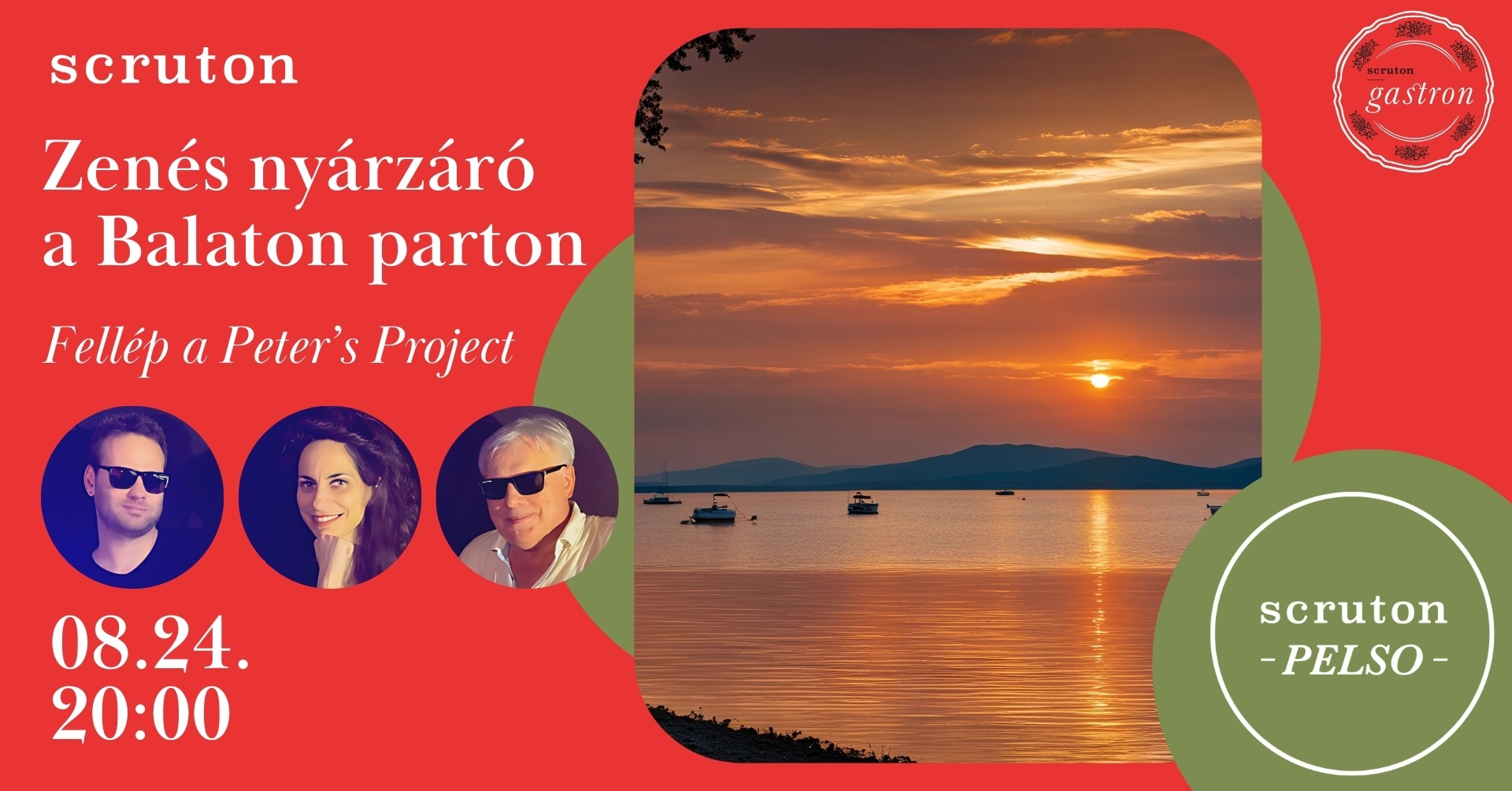 Zenés nyárzáró a Balaton parton