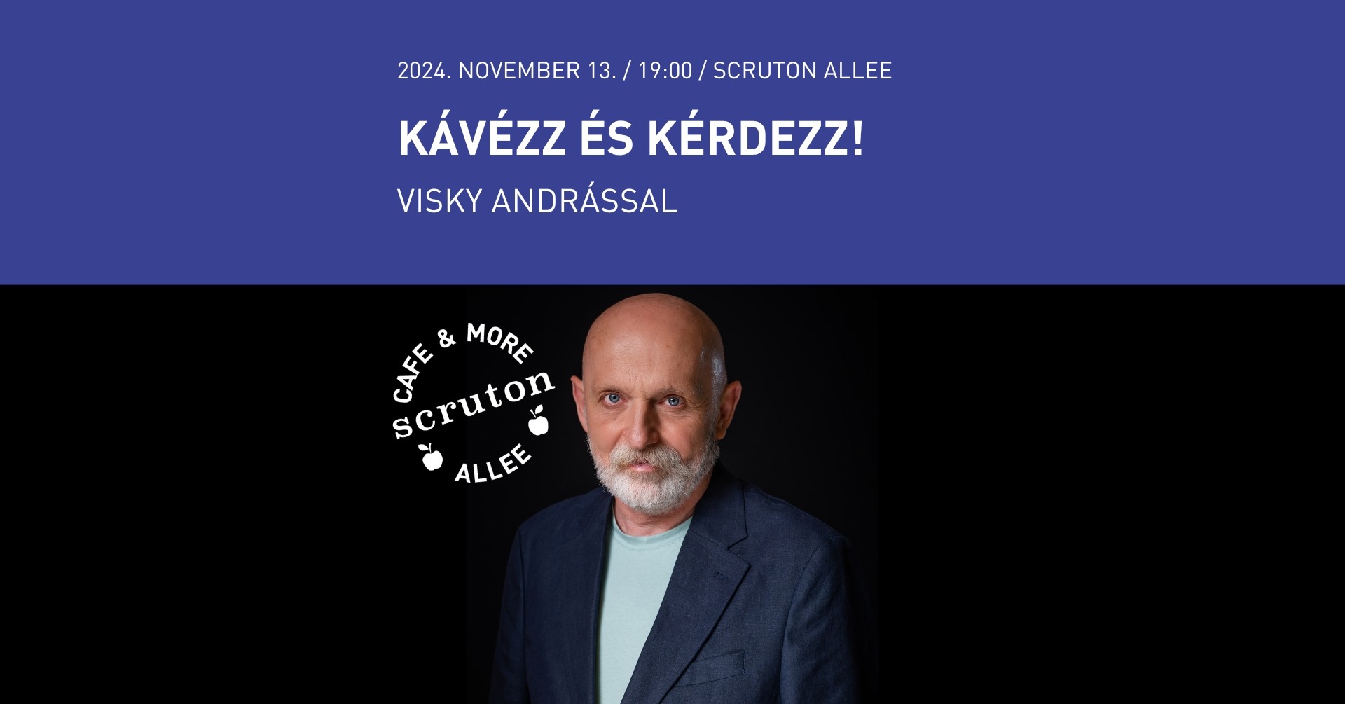 Kávézz és kérdezz - Visky Andrással