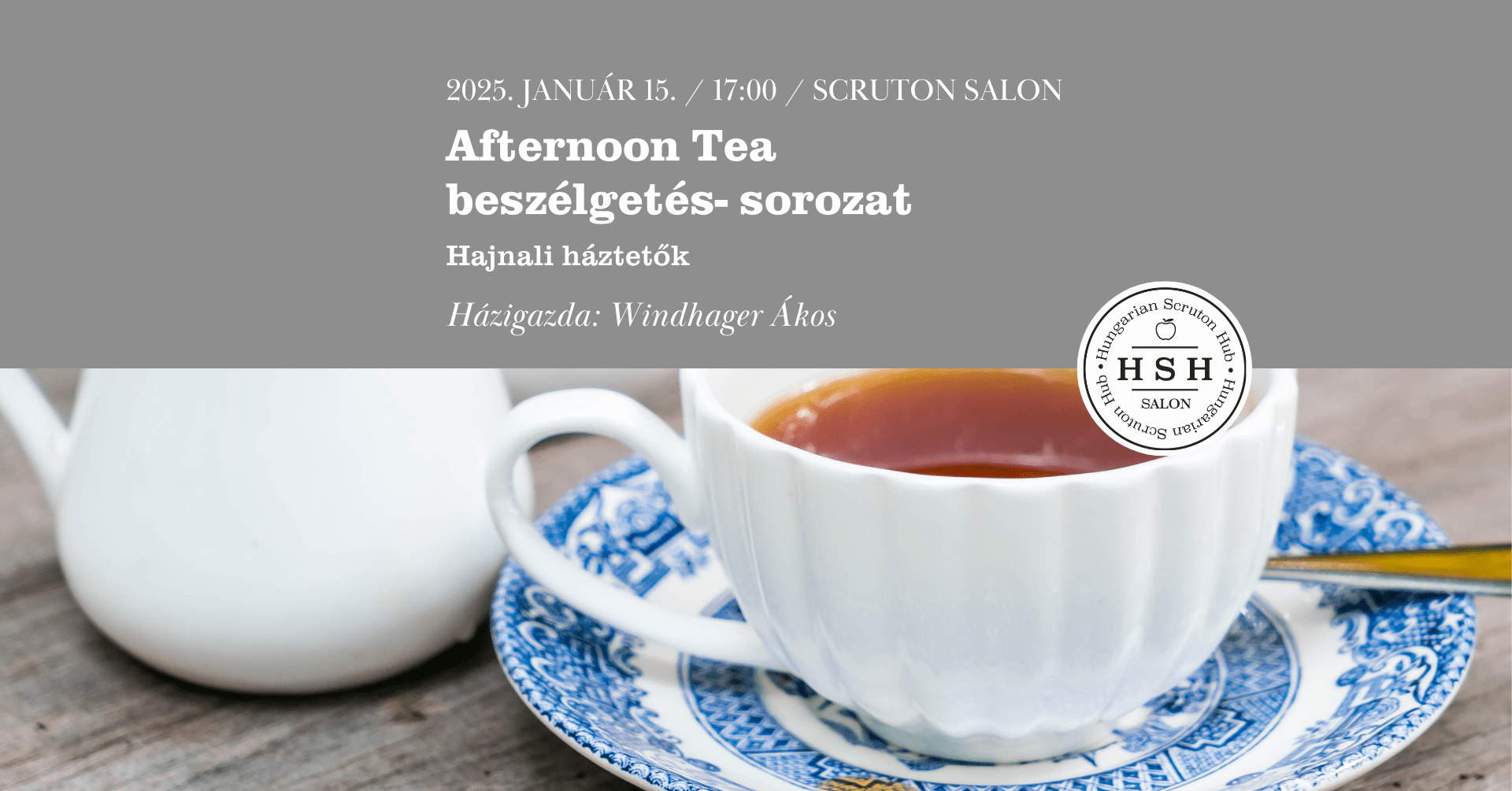 Afternoon tea beszélgetés-sorozat: Hajnali háztetők