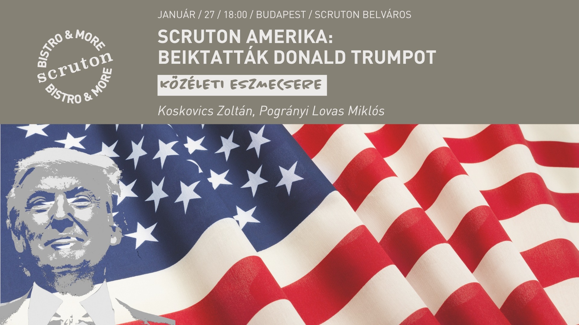 Scruton Amerika - Beiktatták Donald Trumpot