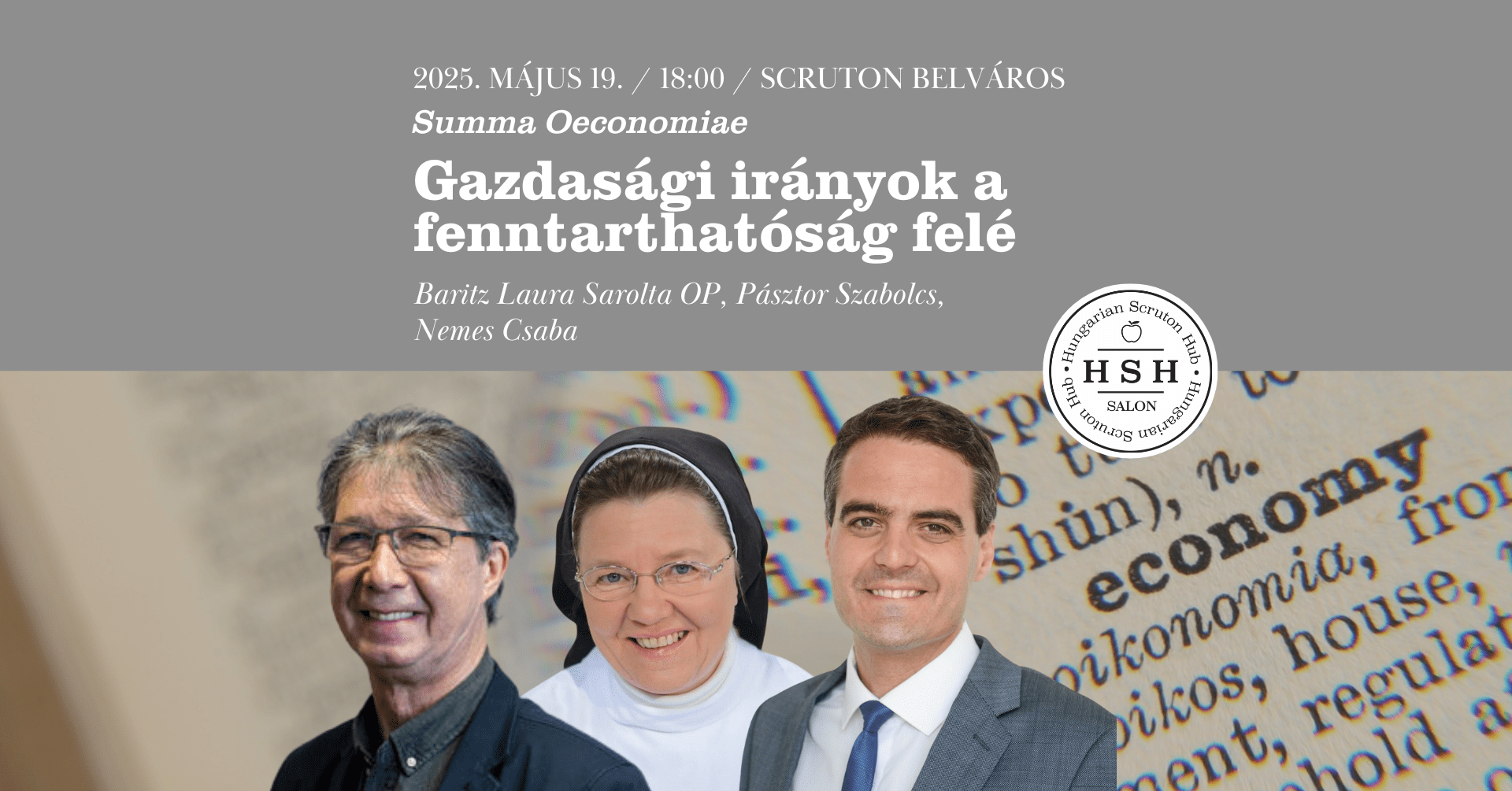 Summa Oeconomiae – Gazdasági irányok a fenntarthatóság felé