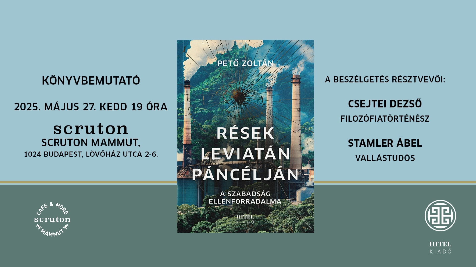 Pető Zoltán: Rések a leviatán páncélján - Könyvbemutató