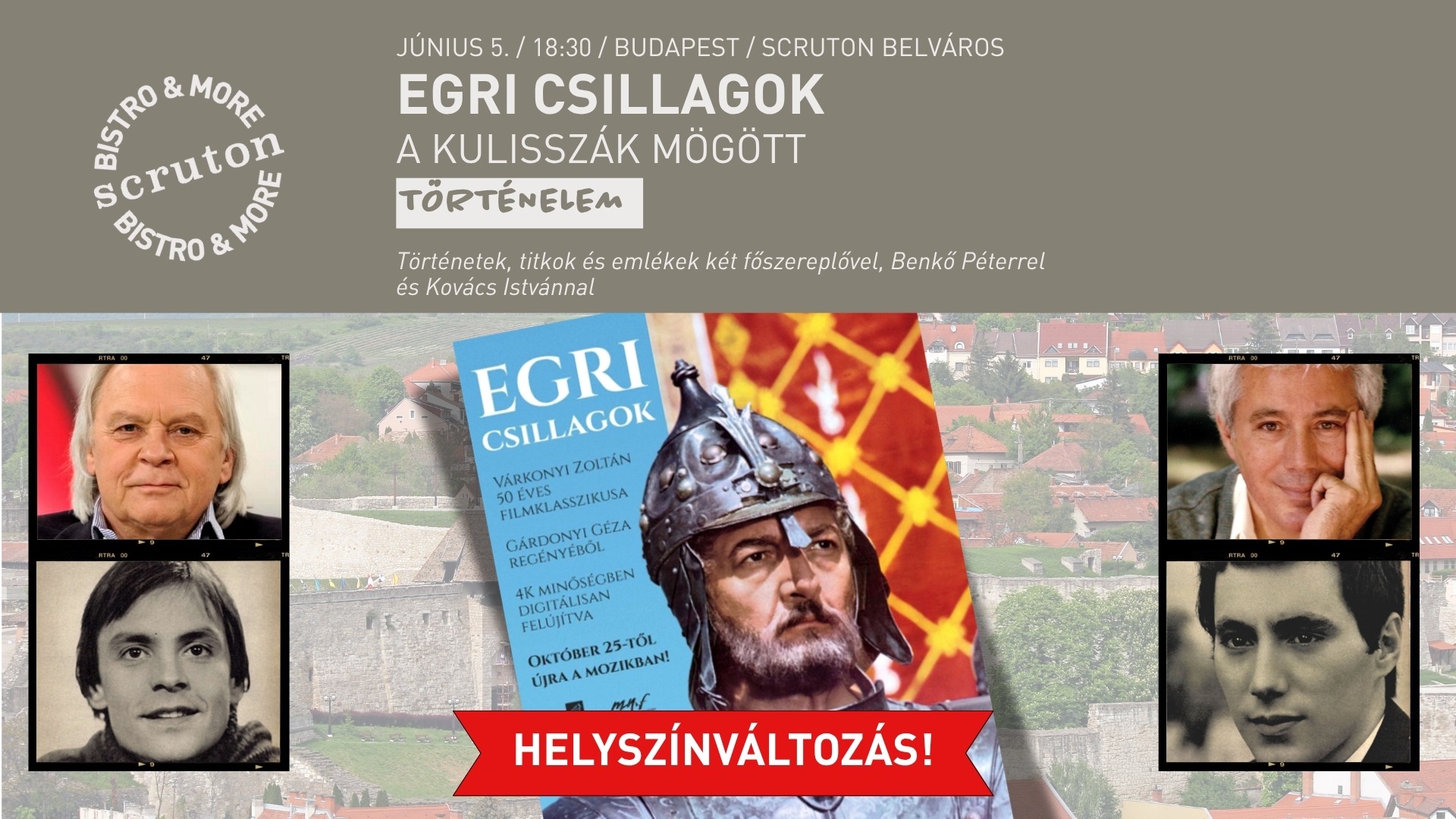 Egri csillagok a kulisszák mögött - Történetek, titkok és emlékek két főszereplővel, Benkő Péterrel és Kovács Istvánnal