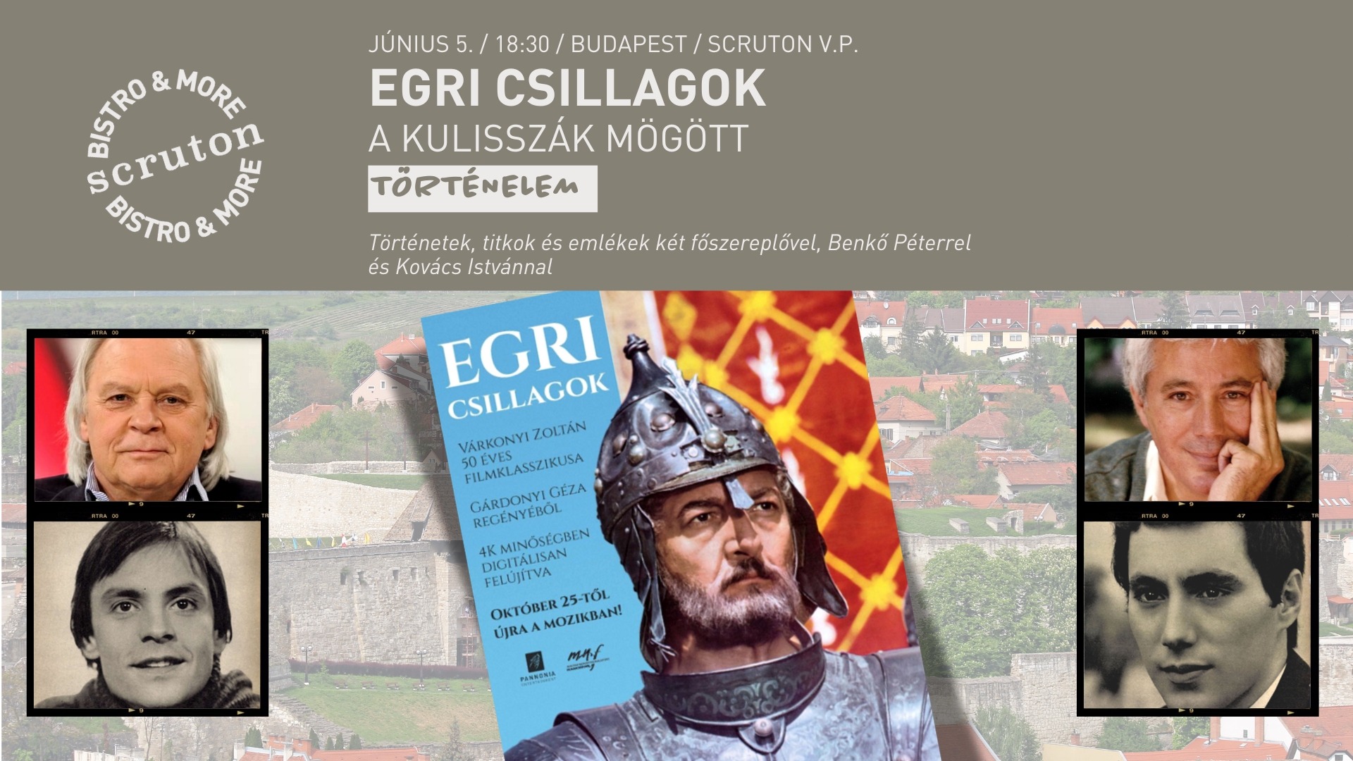 Egri csillagok a kulisszák mögött - Történetek, titkok és emlékek két főszereplővel, Benkő Péterrel és Kovács Istvánnal