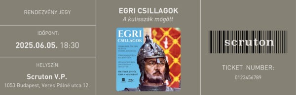 06.05. Egri csillagok jegy