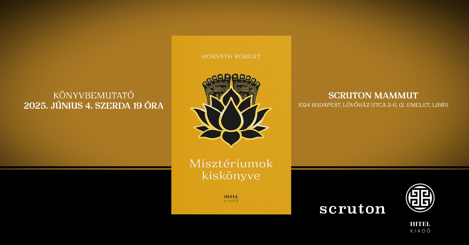 Horváth Róbert: Misztériumok kiskönyve - Könyvbemutató