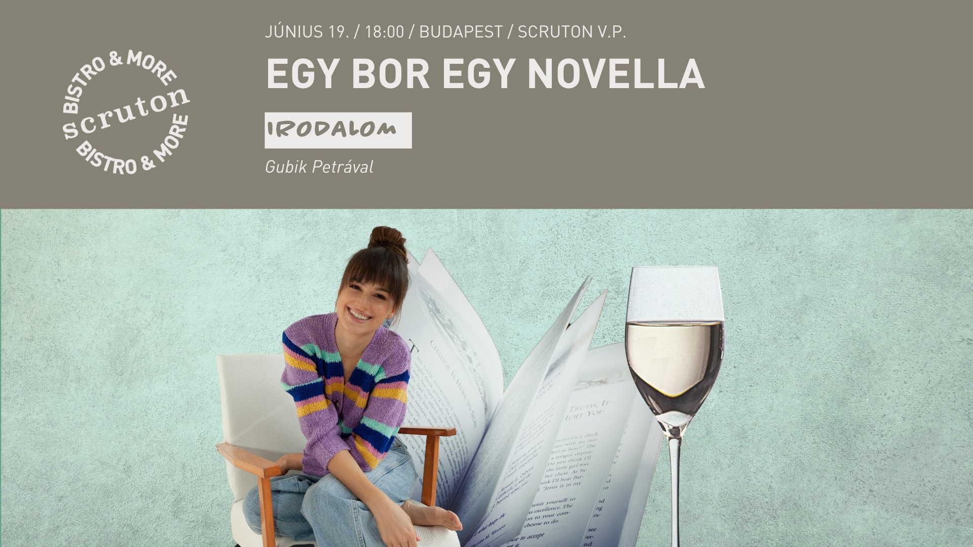 Egy bor egy novella - Gubik Petrával