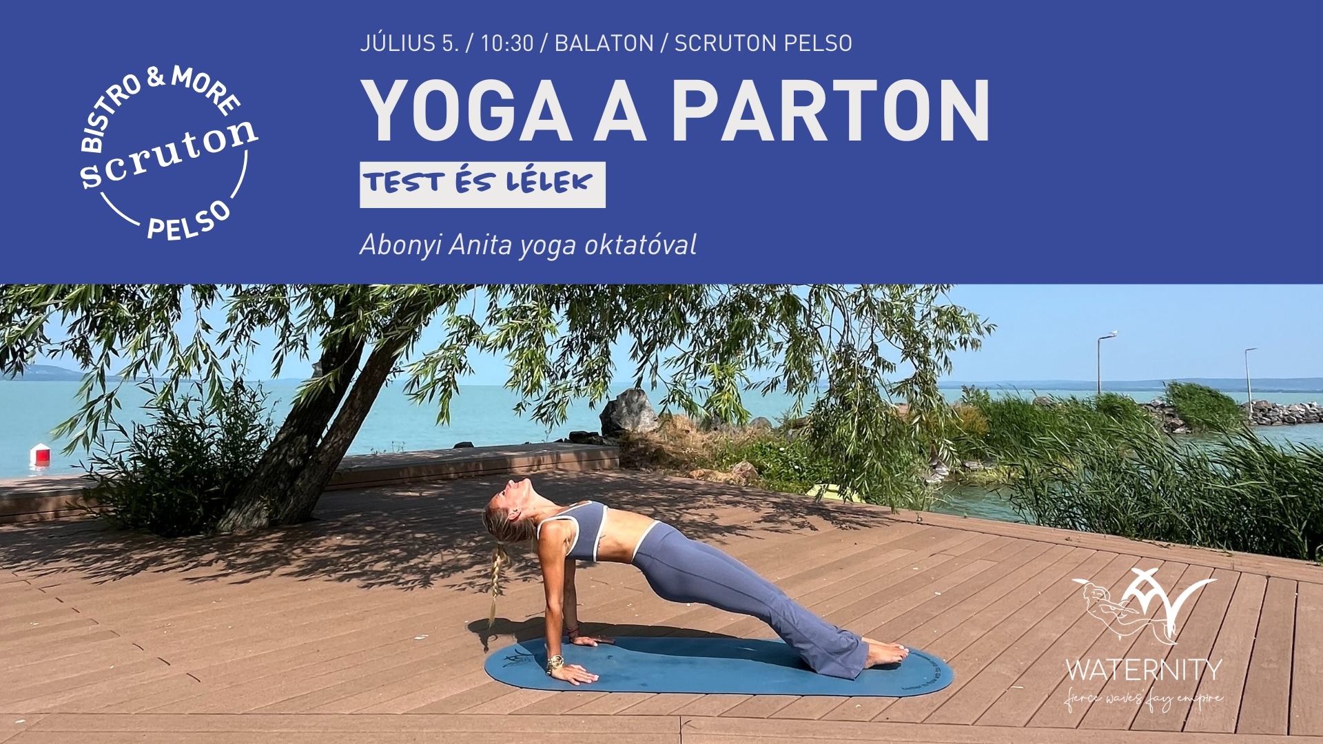 Yoga a parton: Abonyi Anita yoga oktatóval