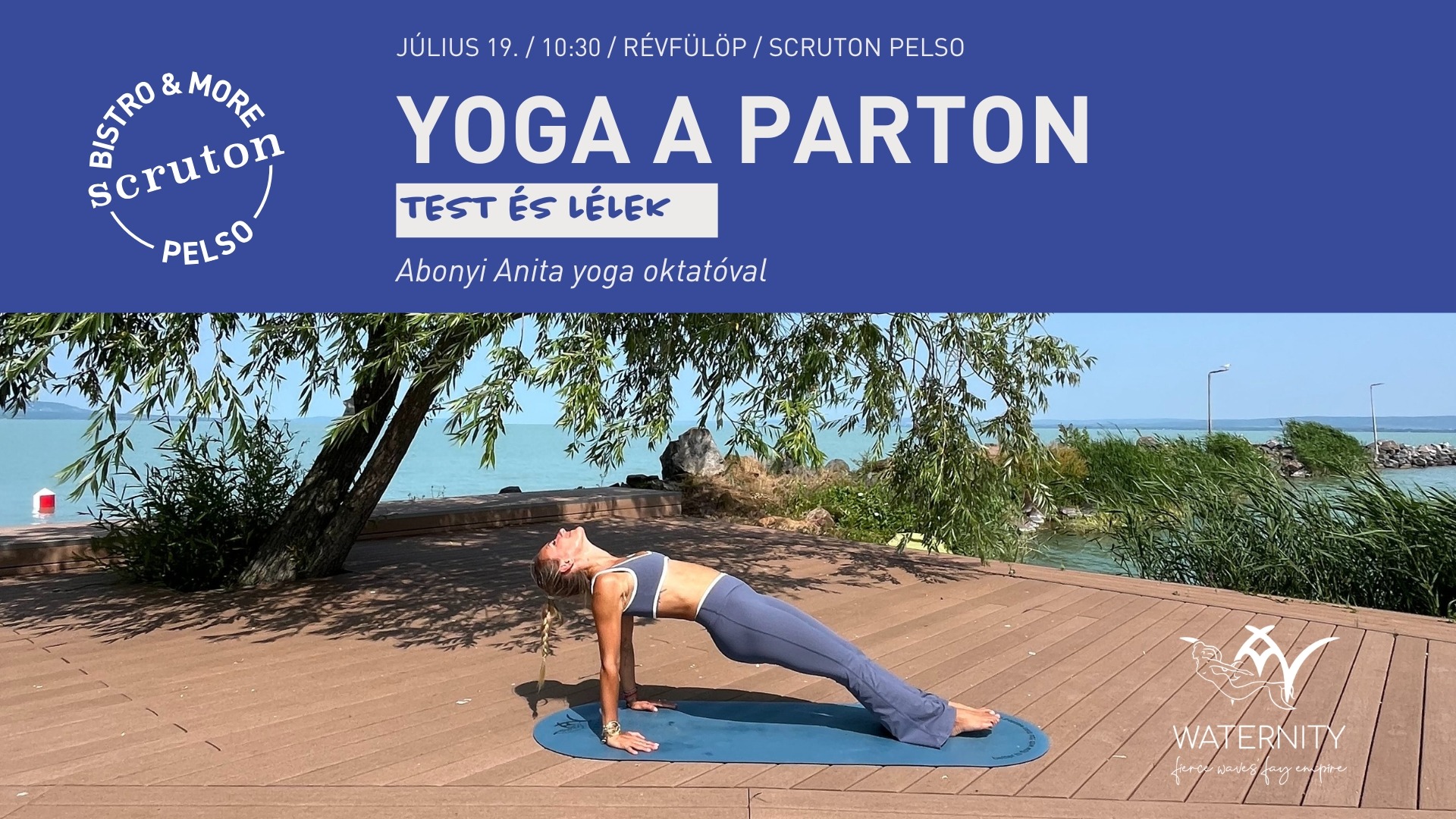 Yoga a parton: Abonyi Anita yoga oktatóval
