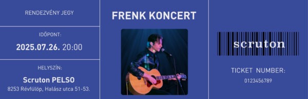 07.26. Frenk koncert jegy