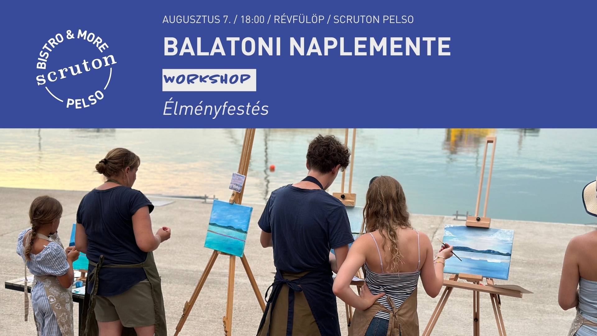 Balatoni naplemente - Élményfestés