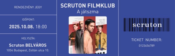 10.08. Scruton Filmklub (A játszma) gasztrojegy