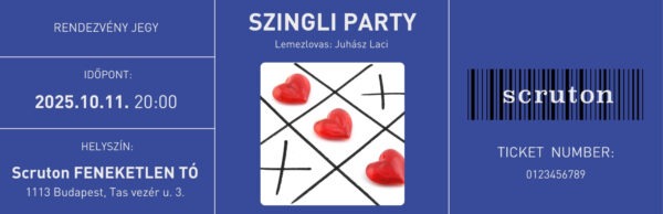 10.11. Szingli Party gasztrojegy