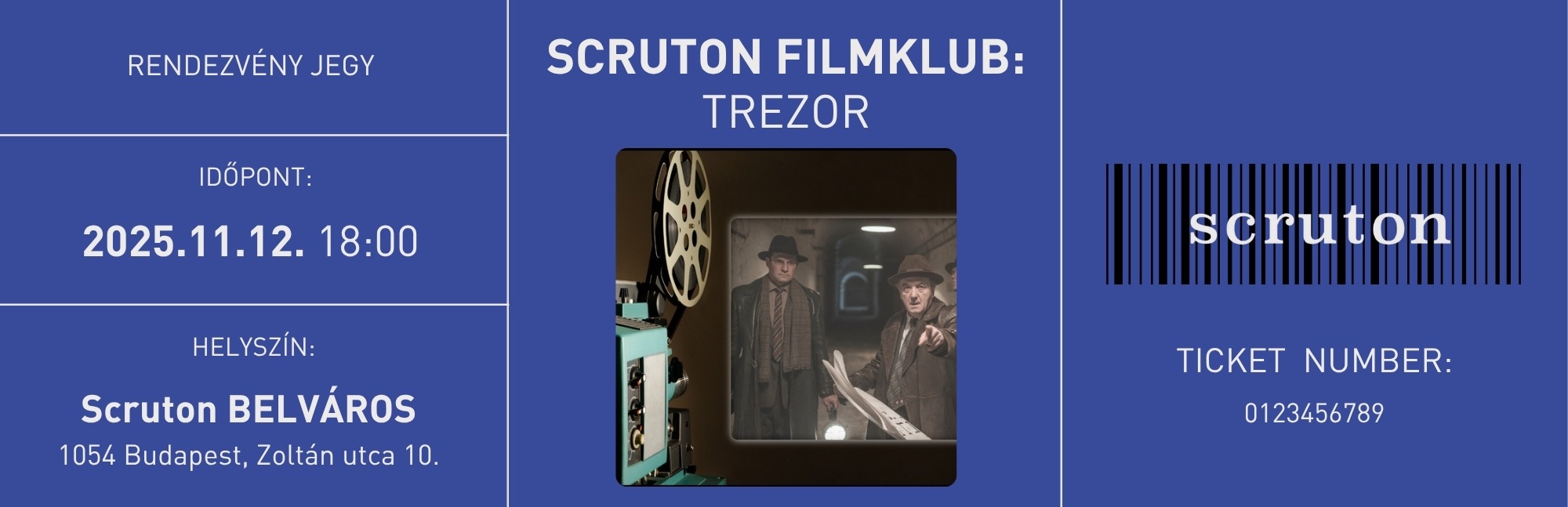 11.12. Scruton FilmKlub: Trezor gasztrojegy
