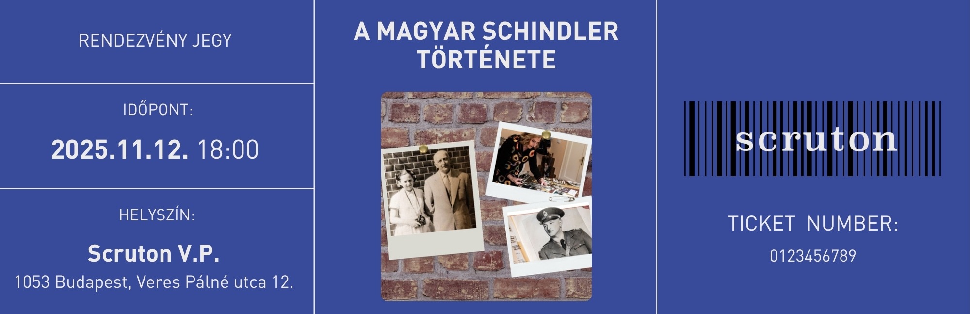 11.12. A magyar Schindler története gasztrojegy
