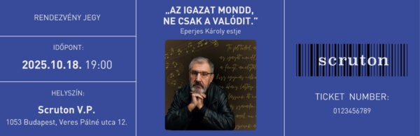10.18. Eperjes Károly est jegyek