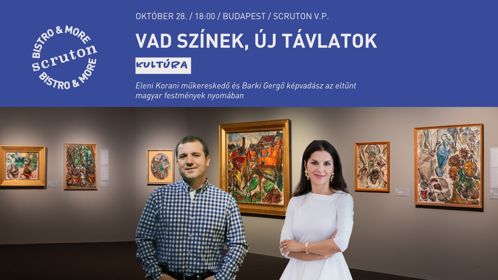 Vad színek, új távlatok: Eleni Korani műkereskedő és Barki Gergő képvadász az eltűnt magyar festmények nyomában