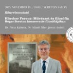 Könyvbemutató – Művészet és politika Roger Scruton konzervatív filozófiájában