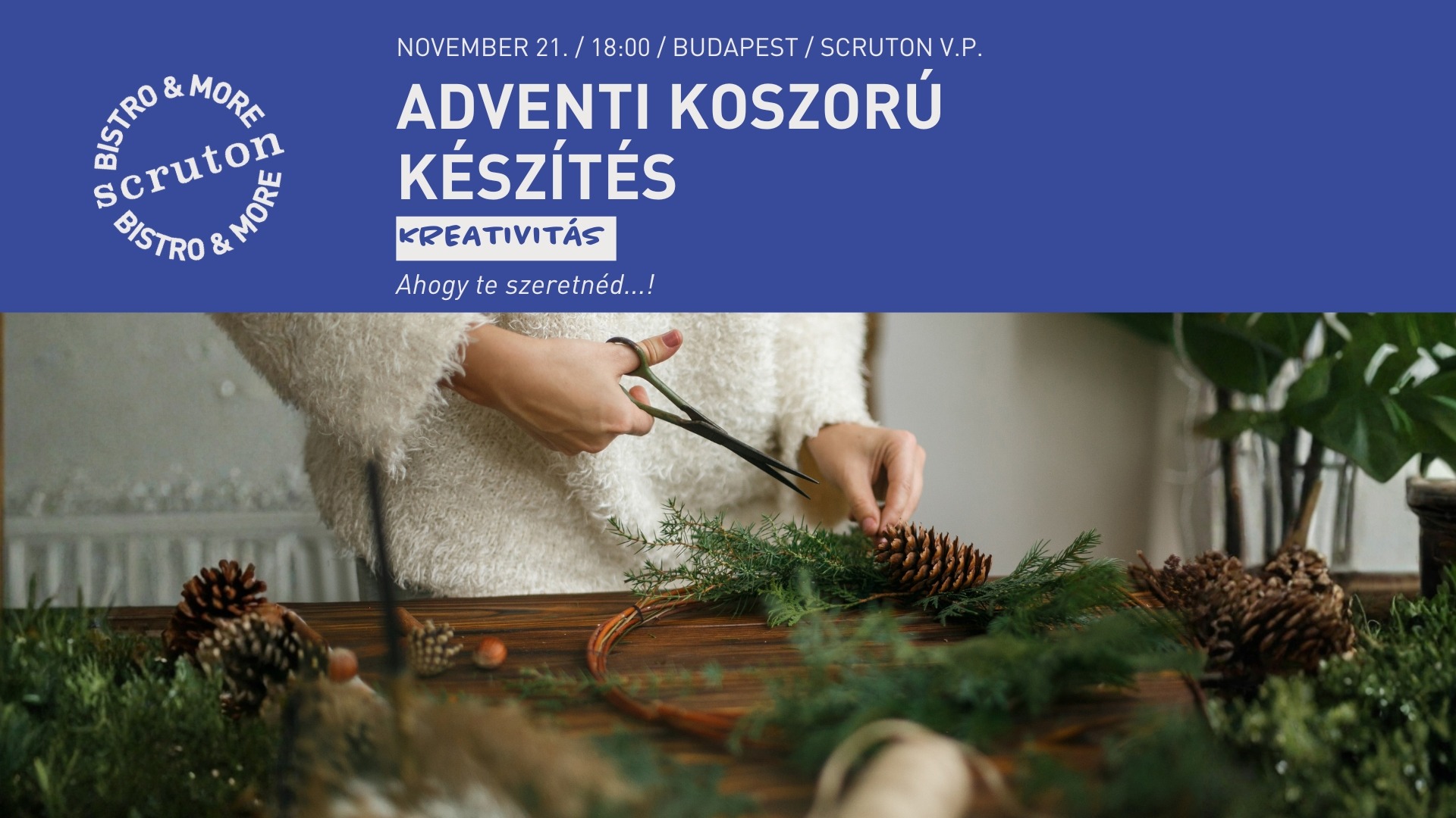 Adventi koszorú készítés: Ahogy te szeretnéd...