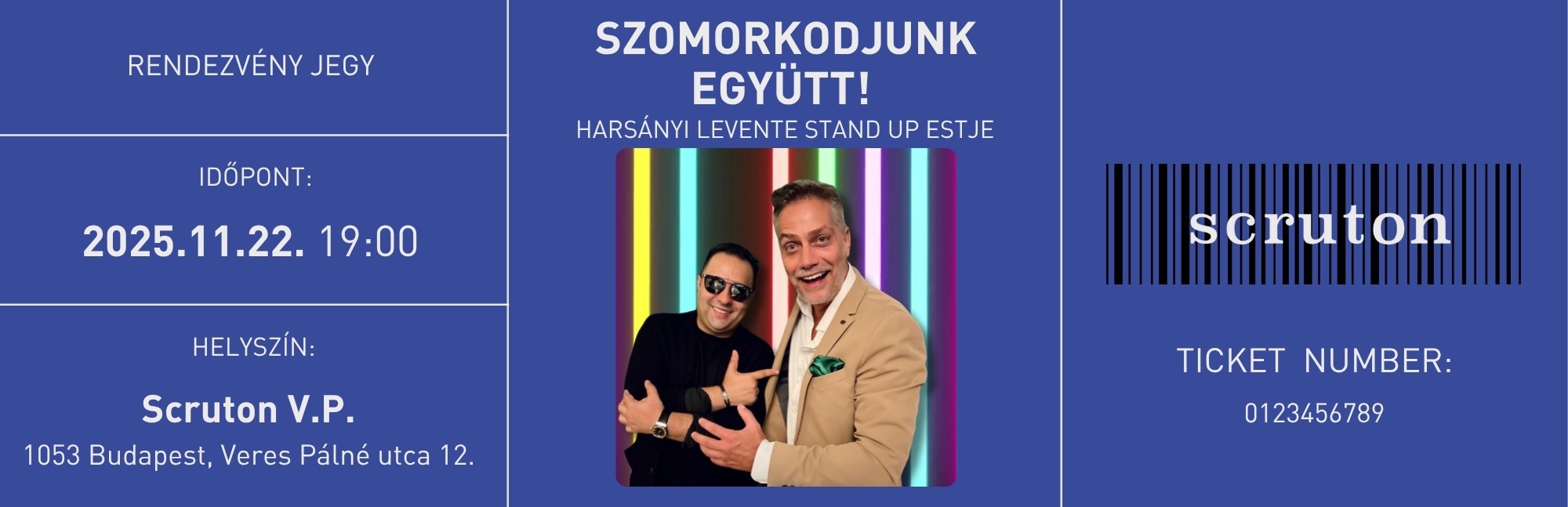11.22. Szomorkodjunk együtt! jegy