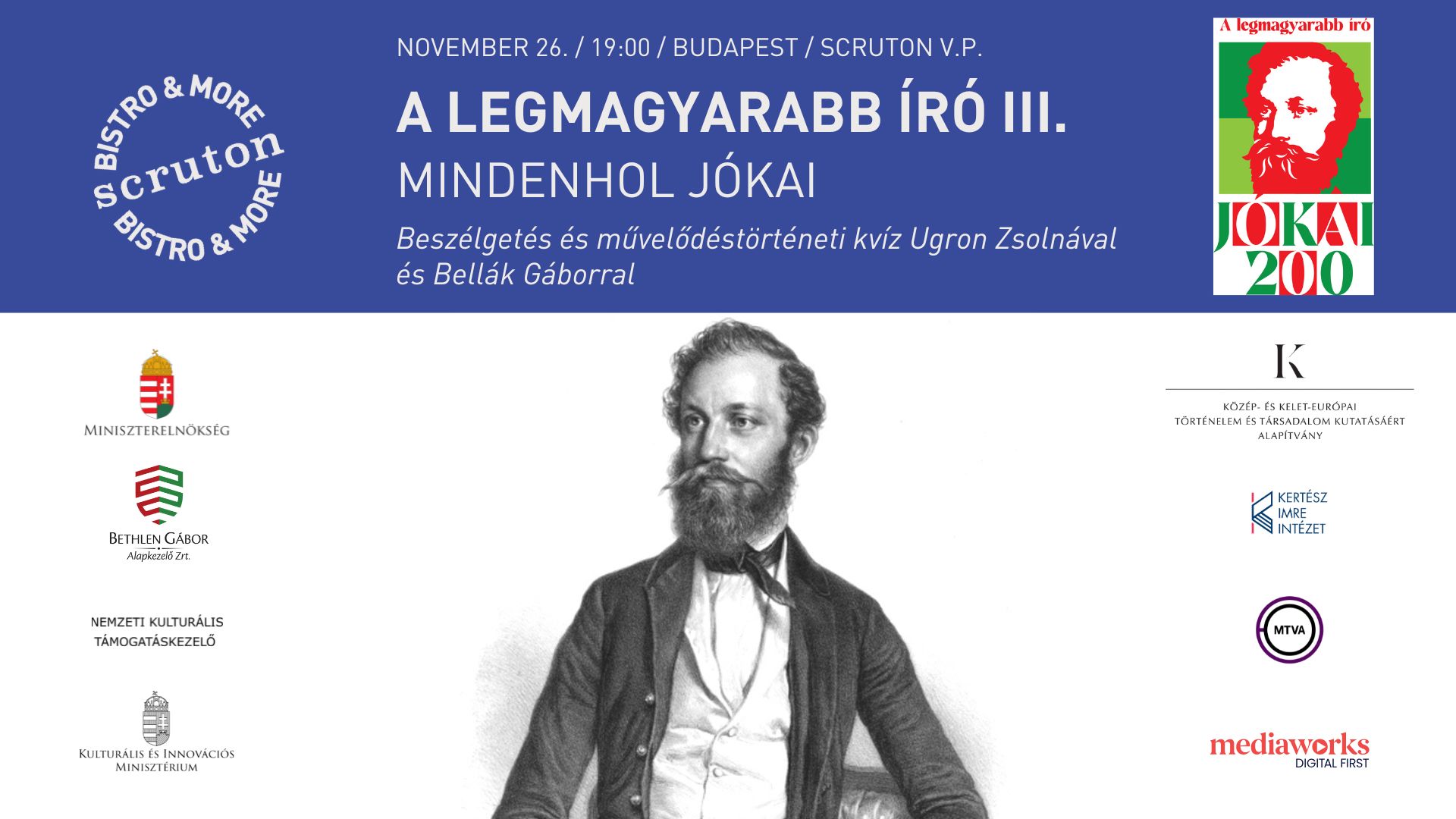 A legmagyarabb író III. - Mindenhol Jókai: Beszélgetés és művelődéstörténeti kvíz