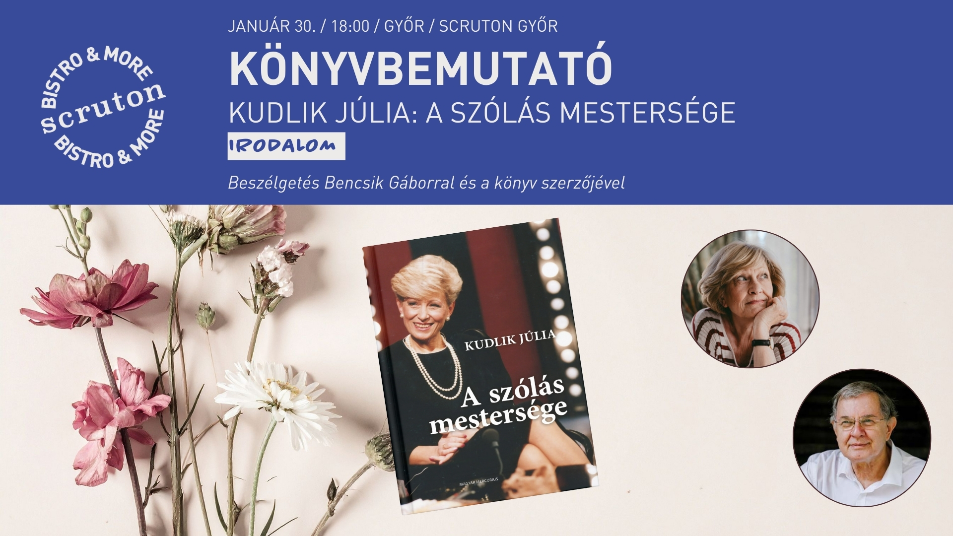 Könyvbemutató: Kudlik Júlia - A szólás mestersége